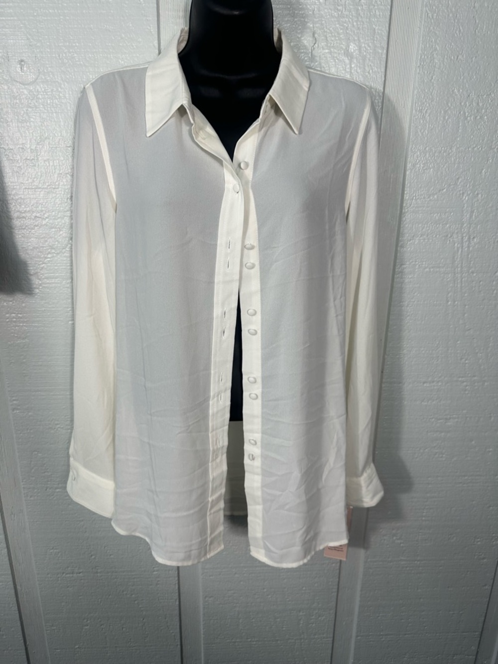 Nanette Lepore White Long Sleeve Top Size Small NWT - Picture 2 of 8